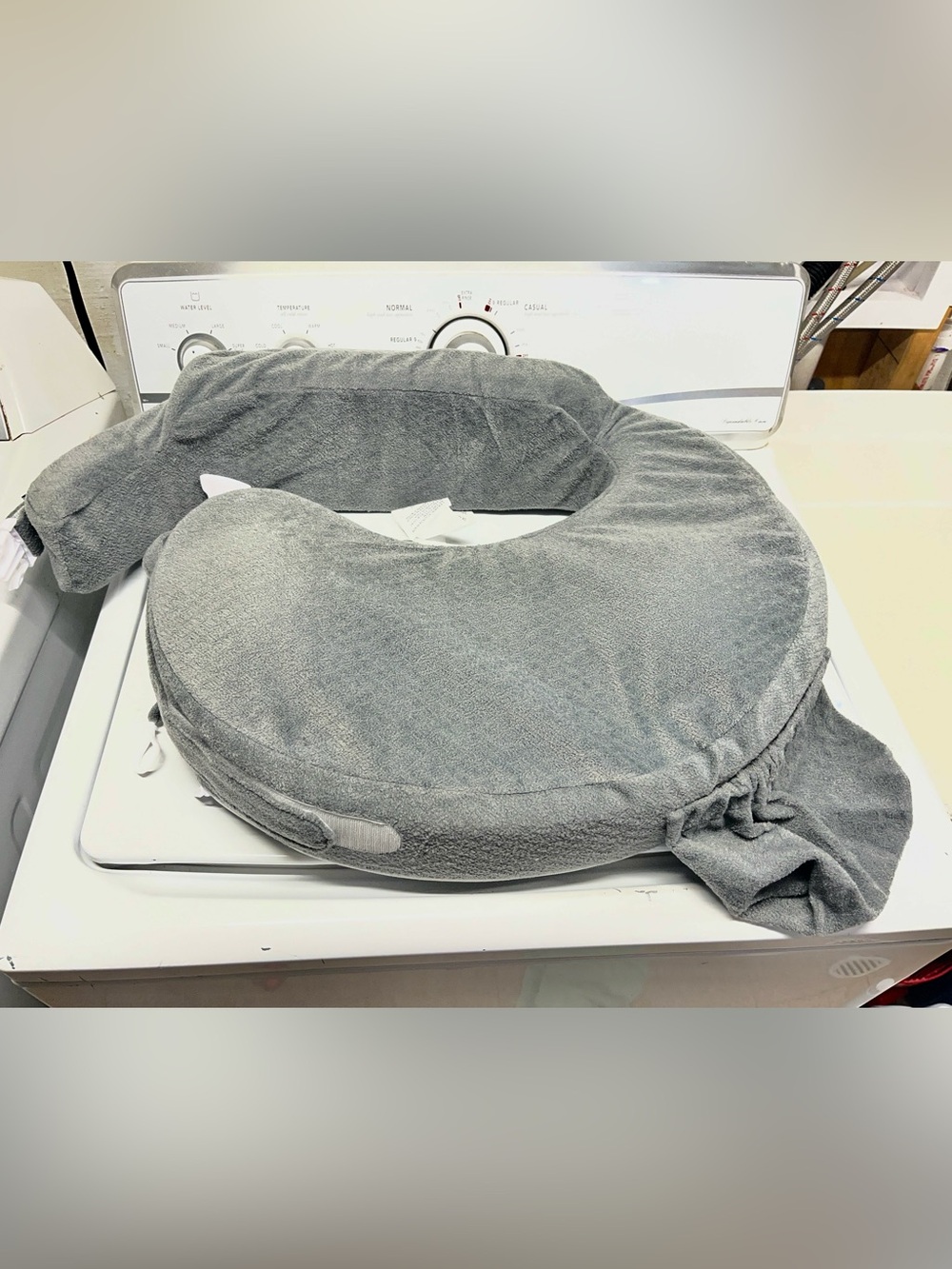 My Brest Friend Deluxe nursing pillow evening gray soft breastfeeding breast